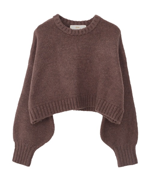 Dita Muaj.（ディータムアージュ）の「【ZOZO限定】Muaj.クロップドカラーニット（ニット/セーター・レディース・オレンジ/カーキ/ブラウン/ベージュ・FREE）」の5枚目の写真