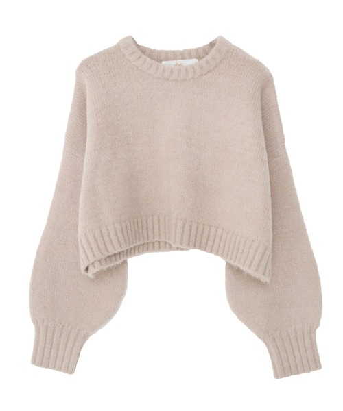 Dita Muaj.（ディータムアージュ）の「【ZOZO限定】Muaj.クロップドカラーニット（ニット/セーター・レディース・オレンジ/カーキ/ブラウン/ベージュ・FREE）」の14枚目の写真