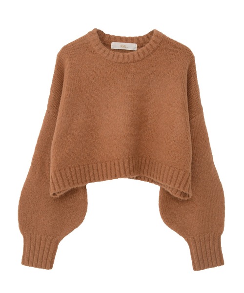 Dita Muaj.（ディータムアージュ）の「【ZOZO限定】Muaj.クロップドカラーニット（ニット/セーター・レディース・オレンジ/カーキ/ブラウン/ベージュ・FREE）」の6枚目の写真