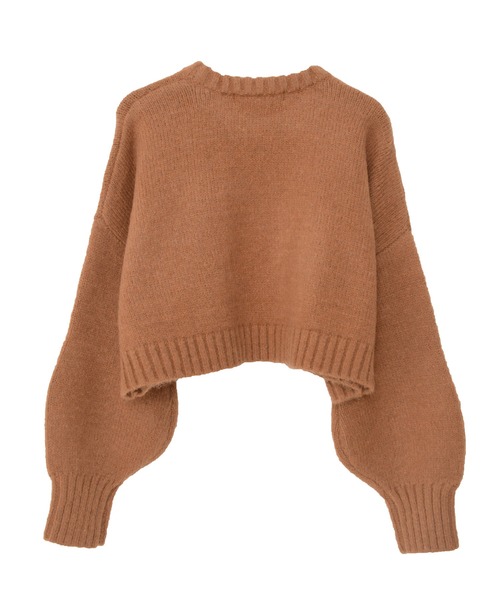 Dita Muaj.（ディータムアージュ）の「【ZOZO限定】Muaj.クロップドカラーニット（ニット/セーター・レディース・オレンジ/カーキ/ブラウン/ベージュ・FREE）」の8枚目の写真