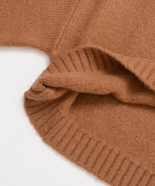 Dita Muaj.（ディータムアージュ）の「【ZOZO限定】Muaj.クロップドカラーニット（ニット/セーター・レディース・オレンジ/カーキ/ブラウン/ベージュ・FREE）」の11枚目の写真