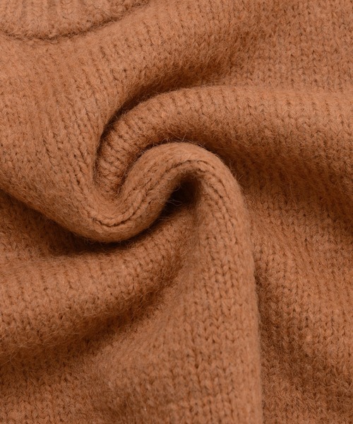 Dita Muaj.（ディータムアージュ）の「【ZOZO限定】Muaj.クロップドカラーニット（ニット/セーター・レディース・オレンジ/カーキ/ブラウン/ベージュ・FREE）」の10枚目の写真