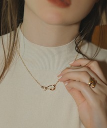 EIMY ISTOIRE（エイミーイストワール）の「K10ダイヤクロスネックレス