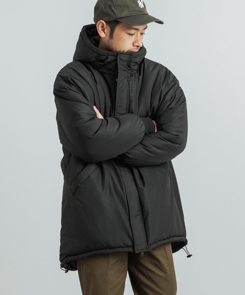 Rocky Monroe(ロッキーモンロー)の「オーバーサイズ 中綿モンスターパーカー ビッグシルエット(ミリタリージャケット・メンズ・ネイビー/チャコール/ベージュ/ブラック・M/L/XL)」の14枚目の写真