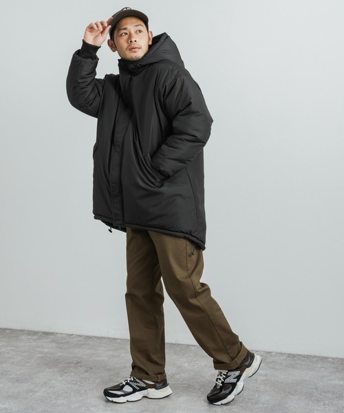 Rocky Monroe(ロッキーモンロー)の「オーバーサイズ 中綿モンスターパーカー ビッグシルエット(ミリタリージャケット・メンズ・ネイビー/チャコール/ベージュ/ブラック・M/L/XL)」の11枚目の写真