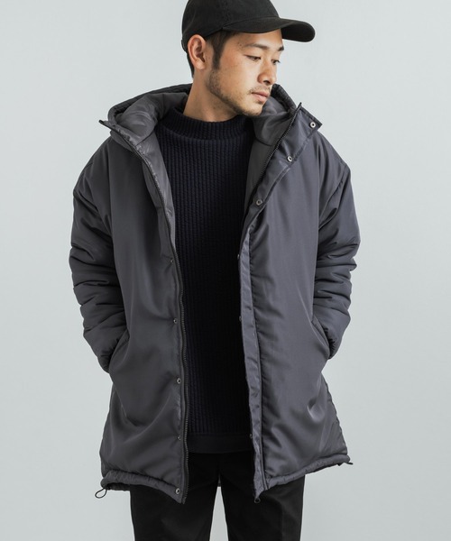 Rocky Monroe(ロッキーモンロー)の「オーバーサイズ 中綿モンスターパーカー ビッグシルエット(ミリタリージャケット・メンズ・ネイビー/チャコール/ベージュ/ブラック・M/L/XL)」の19枚目の写真