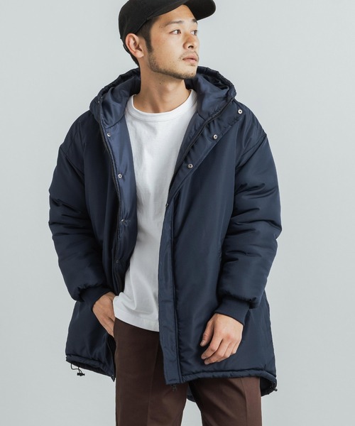 Rocky Monroe(ロッキーモンロー)の「オーバーサイズ 中綿モンスターパーカー ビッグシルエット(ミリタリージャケット・メンズ・ネイビー/チャコール/ベージュ/ブラック・M/L/XL)」の18枚目の写真