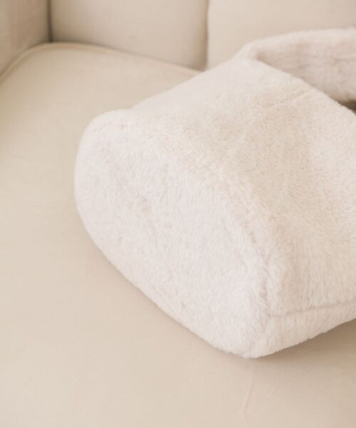 ems excite(エムズエキサイト)の「ファーハンドBAG(ハンドバッグ・レディース・ピンク/ブラウン/ナチュラル・ONE SIZE)」の8枚目の写真