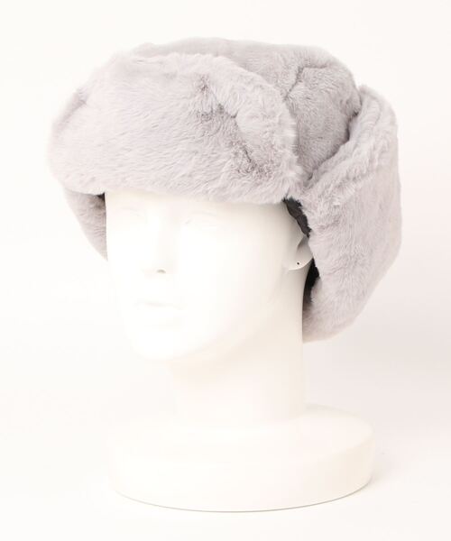 無（ム）の「フェイクファーアビエーター（キャップ・レディース・グレー/ベージュ/モカ/ブラック・FREE）」の2枚目の写真