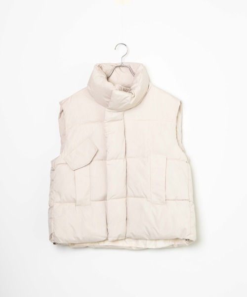 WC（ダブル シー）の「オーバーパファーベスト（ダウンベスト・レディース・ブラック/アイボリー/ピンク・FREE）」の13枚目の写真