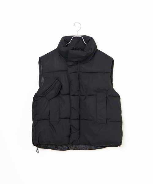 WC（ダブル シー）の「オーバーパファーベスト（ダウンベスト・レディース・ブラック/アイボリー/ピンク・FREE）」の14枚目の写真