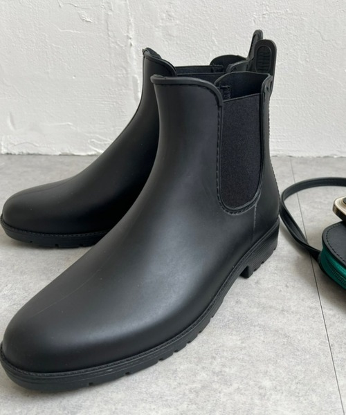 LBC(エルビーシー)の「サイドゴアレインブーツ(レインシューズ・レディース・ブラック/ブラウン・M/L)」の4枚目の写真