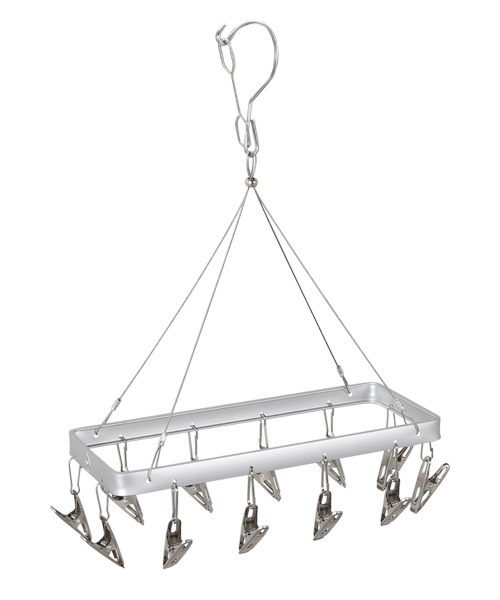DULTON（ダルトン）の「PINCH HANGER LONG 12CLIPS ALUMINUM / ピンチ ハンガー ロング 12クリップ（ランドリーグッズ・メンズ・シルバー・FREE）」の2枚目の写真