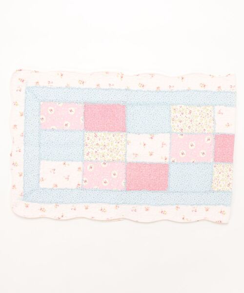 大判タペストリー　手作りキルティングマット 花柄 セール】花柄ガーリーキルティングマット（ラグ/マット