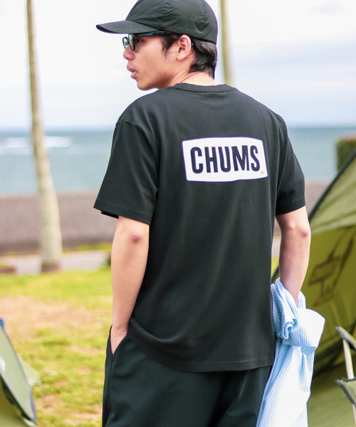 CHUMS（チャムス）の「【CHUMS By JOURNAL STANDARD】別注 ブービーロゴTシャツ（Tシャツ/カットソー・メンズ・ホワイト/ライトブルー/ブラック/グリーン/グレー系その他/ダークブルー・MEDIUM/LARGE/X-LARGE）」の3枚目の写真