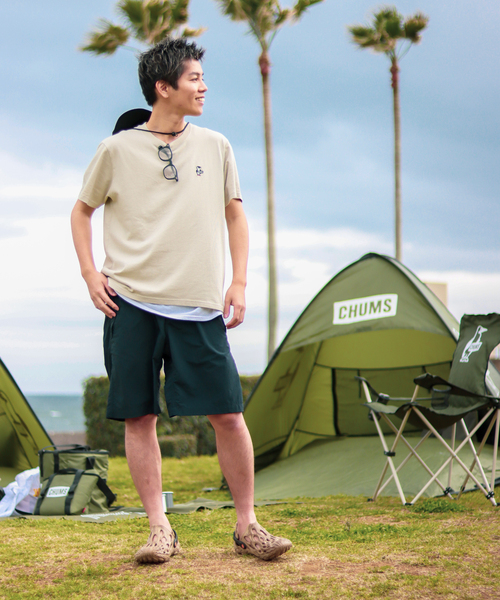 CHUMS（チャムス）の「【CHUMS By JOURNAL STANDARD】別注 ブービーロゴTシャツ（Tシャツ/カットソー・メンズ・ホワイト/ライトブルー/ブラック/グリーン/グレー系その他/ダークブルー・MEDIUM/LARGE/X-LARGE）」の11枚目の写真