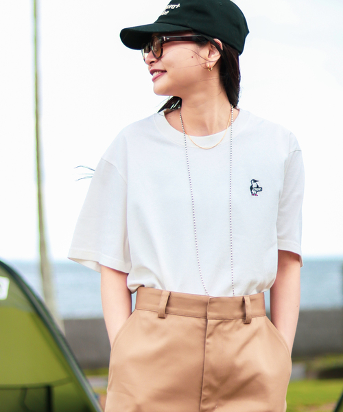 CHUMS（チャムス）の「【CHUMS By JOURNAL STANDARD】別注 ブービーロゴTシャツ（Tシャツ/カットソー・メンズ・ホワイト/ライトブルー/ブラック/グリーン/グレー系その他/ダークブルー・MEDIUM/LARGE/X-LARGE）」の7枚目の写真