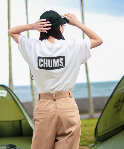 CHUMS（チャムス）の「【CHUMS By JOURNAL STANDARD】別注 ブービーロゴTシャツ（Tシャツ/カットソー・メンズ・ホワイト/ライトブルー/ブラック/グリーン/グレー系その他/ダークブルー・MEDIUM/LARGE/X-LARGE）」の15枚目の写真