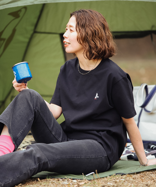 CHUMS（チャムス）の「【CHUMS By JOURNAL STANDARD】別注 ブービーロゴTシャツ（Tシャツ/カットソー・メンズ・ホワイト/ライトブルー/ブラック/グリーン/グレー系その他/ダークブルー・MEDIUM/LARGE/X-LARGE）」の8枚目の写真