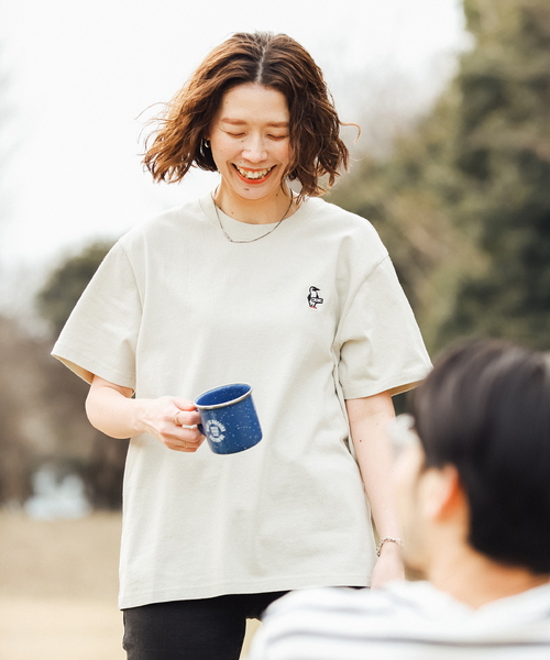 CHUMS（チャムス）の「【CHUMS By JOURNAL STANDARD】別注 ブービーロゴTシャツ（Tシャツ/カットソー・メンズ・ホワイト/ライトブルー/ブラック/グリーン/グレー系その他/ダークブルー・MEDIUM/LARGE/X-LARGE）」の16枚目の写真