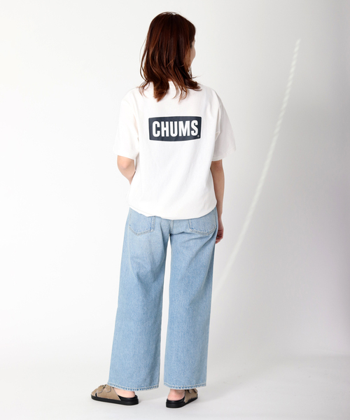 CHUMS（チャムス）の「【CHUMS By JOURNAL STANDARD】別注 ブービーロゴTシャツ（Tシャツ/カットソー・メンズ・ホワイト/ライトブルー/ブラック/グリーン/グレー系その他/ダークブルー・MEDIUM/LARGE/X-LARGE）」の9枚目の写真