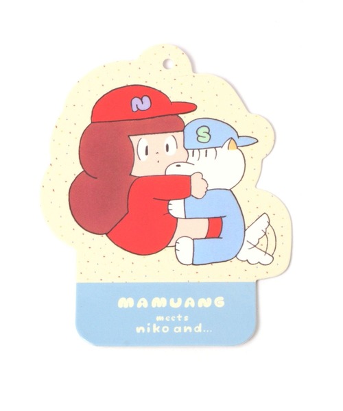 niko and...（ニコアンド）の「【マムアンちゃん】コラボIDケース（パスケース・レディース・ネイビー/オフホワイト・0）」の11枚目の写真