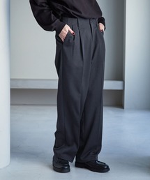 【SERACE】Wide silhouette straight slacks / ワイドシルエットストレートスラックス