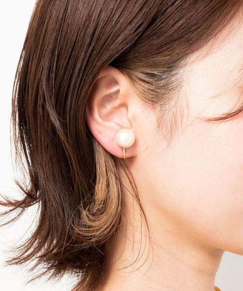 NOLLEY’S（ノーリーズ）の「コットンパール12mmイヤリング（イヤリング・レディース・オフホワイト・E）」の7枚目の写真