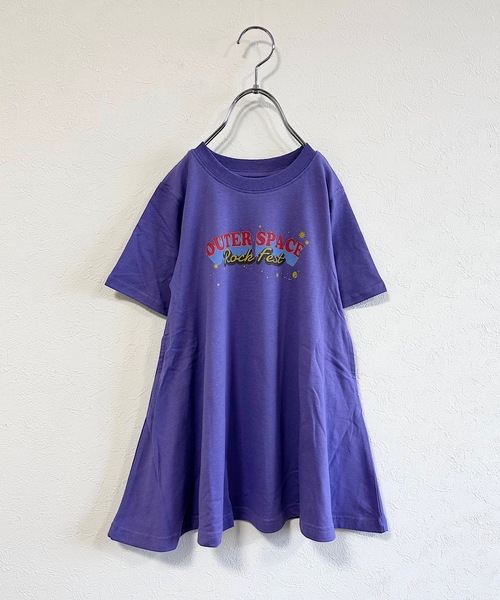 Life Support Products（ライフサポートプロダクツ）の「コットンUSA半袖プリントワンピース(90～150cm)（ワンピース・キッズ・ブラック/パープル/ピンク・100/150/110/130/140/90/120）」の6枚目の写真