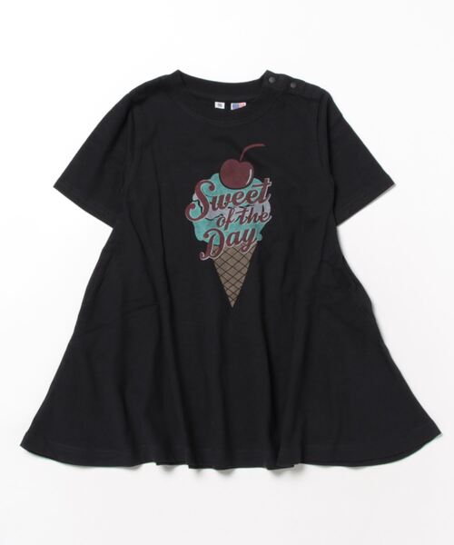 Life Support Products（ライフサポートプロダクツ）の「コットンUSA半袖プリントワンピース(90～150cm)（ワンピース・キッズ・ブラック/パープル/ピンク・100/150/110/130/140/90/120）」の12枚目の写真