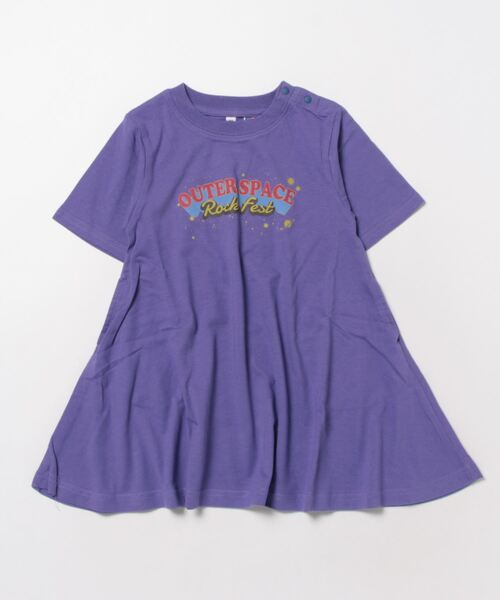 Life Support Products（ライフサポートプロダクツ）の「コットンUSA半袖プリントワンピース(90～150cm)（ワンピース・キッズ・ブラック/パープル/ピンク・100/150/110/130/140/90/120）」の10枚目の写真