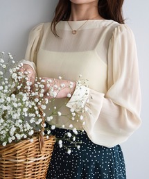 Chaco closet | シアークレープボリュームスリーブブラウス(シャツ/ブラウス)