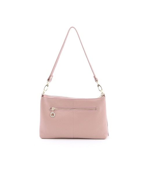 COOCO（クーコ）の「【牛革】シュリンクレザー2WAYショルダーバッグ（ショルダーバッグ・レディース・ブラウン/ライトピンク/レッド/グレー/ブルー/グリーン/パープル/シルバー/ブラック/オフホワイト/レッド系その他/モカ・9）」の17枚目の写真