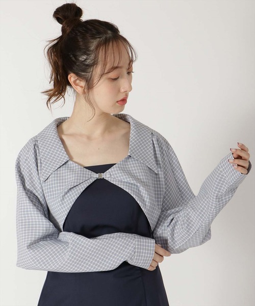 【セール】ドロストデザインスリットキャミワンピースセット（ワンピース）｜REDYAZEL（レディアゼル）