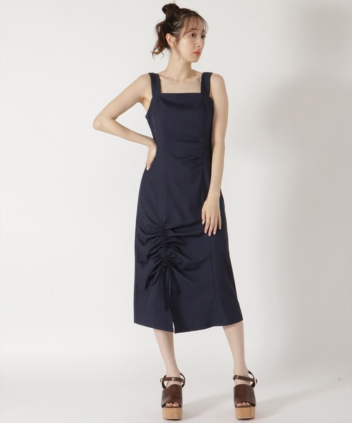 【セール】ドロストデザインスリットキャミワンピースセット（ワンピース）｜REDYAZEL（レディアゼル）