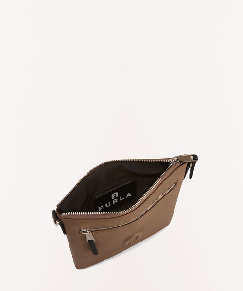 FURLA（フルラ）の「MAN COSMO MINI CROSSBODY（ショルダーバッグ・メンズ・グレイッシュベージュ・ONE SIZE）」の8枚目の写真