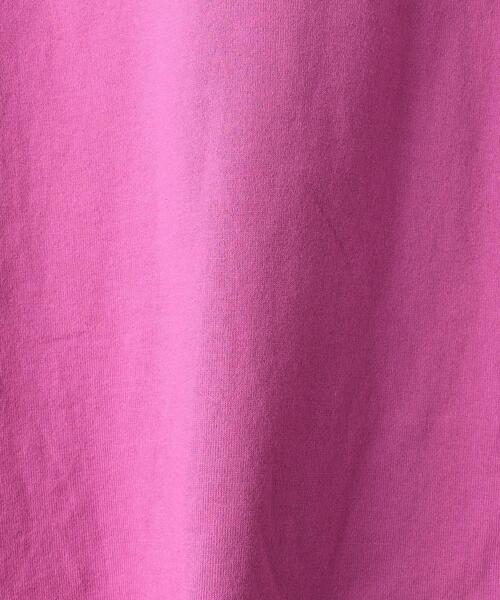COOME（コーメ）の「＜COOME＞ロゴ刺繍 ショートスリーブ Tシャツ（Tシャツ/カットソー・レディース・ホワイト/パープル・M）」の17枚目の写真