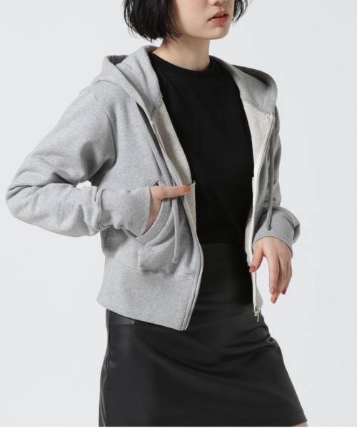 L.H.P(エルエイチピー)の「muter/ミューター/コンパクトジップパーカー(パーカー・レディース・ブラック/グレー・F)」の18枚目の写真