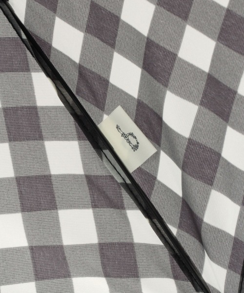 studio CLIP（スタディオクリップ）の「軽量ギンガムチェック折り畳み傘（折りたたみ傘・レディース・ブラウン/ブラック・FREE）」の6枚目の写真