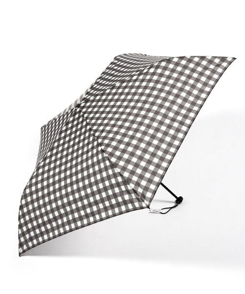 studio CLIP（スタディオクリップ）の「軽量ギンガムチェック折り畳み傘（折りたたみ傘・レディース・ブラウン/ブラック・FREE）」の15枚目の写真