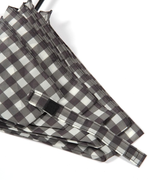 studio CLIP（スタディオクリップ）の「軽量ギンガムチェック折り畳み傘（折りたたみ傘・レディース・ブラウン/ブラック・FREE）」の13枚目の写真