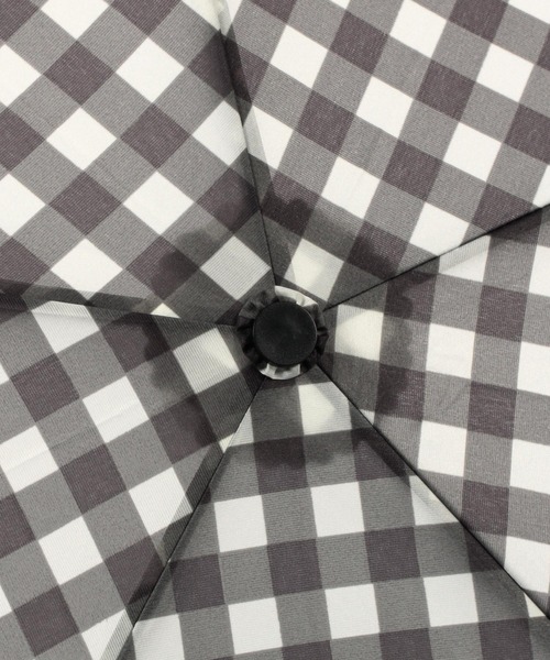 studio CLIP（スタディオクリップ）の「軽量ギンガムチェック折り畳み傘（折りたたみ傘・レディース・ブラウン/ブラック・FREE）」の16枚目の写真