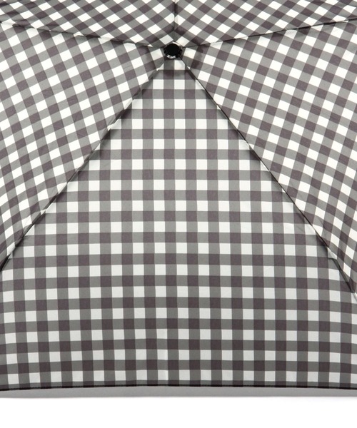 studio CLIP（スタディオクリップ）の「軽量ギンガムチェック折り畳み傘（折りたたみ傘・レディース・ブラウン/ブラック・FREE）」の8枚目の写真