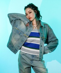 atmos pink | atmos pink フリンジデニムジャケット(デニムジャケット)