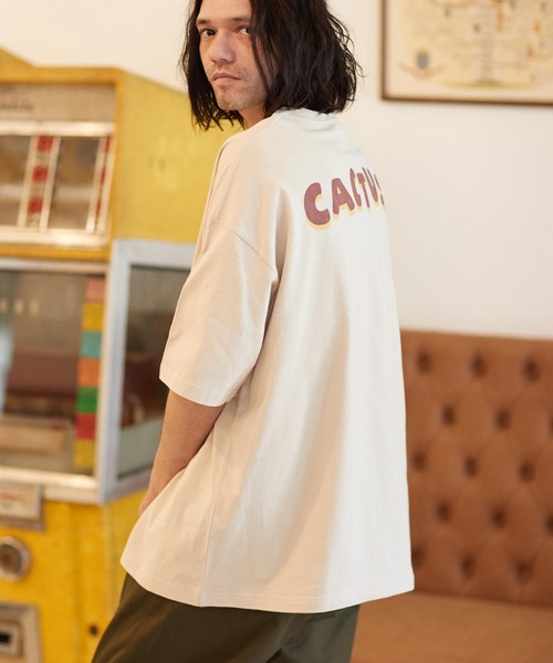 CAMBIO（カンビオ）の「mt8399- ベトジャン風ビッグシルエットTシャツ（Cactus）（Tシャツ/カットソー・メンズ・ベージュ/グレー/ホワイト・L/XL/M/S）」の7枚目の写真