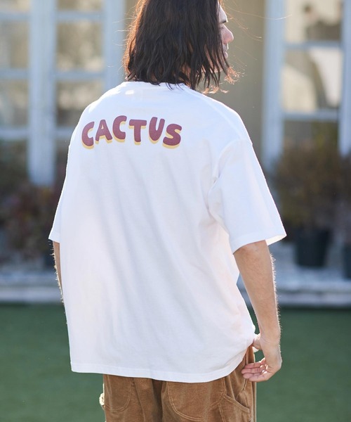 CAMBIO（カンビオ）の「mt8399- ベトジャン風ビッグシルエットTシャツ（Cactus）（Tシャツ/カットソー・メンズ・ベージュ/グレー/ホワイト・L/XL/M/S）」の12枚目の写真