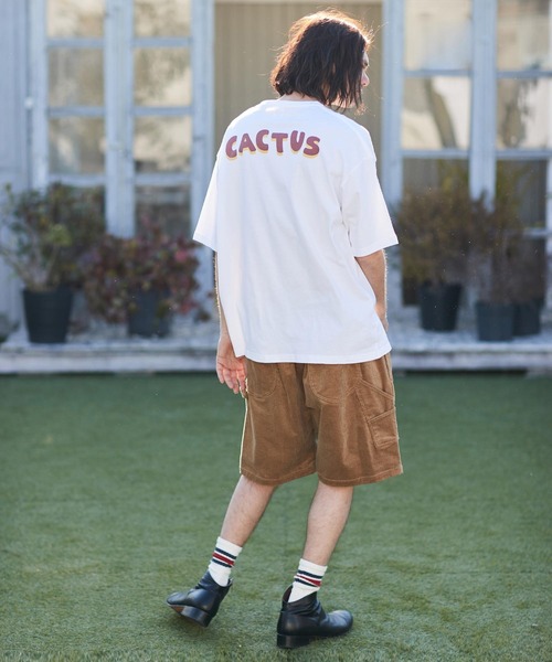 CAMBIO（カンビオ）の「mt8399- ベトジャン風ビッグシルエットTシャツ（Cactus）（Tシャツ/カットソー・メンズ・ベージュ/グレー/ホワイト・L/XL/M/S）」の15枚目の写真