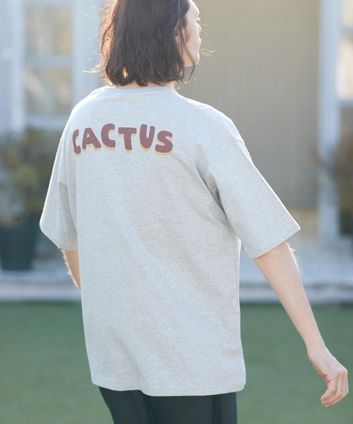 CAMBIO（カンビオ）の「mt8399- ベトジャン風ビッグシルエットTシャツ（Cactus）（Tシャツ/カットソー・メンズ・ベージュ/グレー/ホワイト・L/XL/M/S）」の18枚目の写真