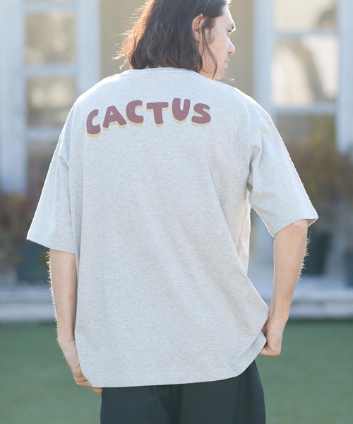 CAMBIO（カンビオ）の「mt8399- ベトジャン風ビッグシルエットTシャツ（Cactus）（Tシャツ/カットソー・メンズ・ベージュ/グレー/ホワイト・L/XL/M/S）」の19枚目の写真