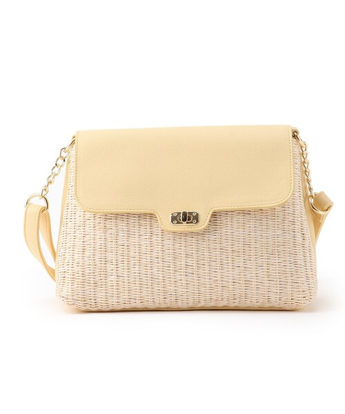 grove（グローブ）の「◆人間工学フラップヒネリPPショルダー（ショルダーバッグ・レディース・ブラック/ライトグレー/ライトブルー/オフホワイト/レモンイエロー/ピンク系・00）」の6枚目の写真